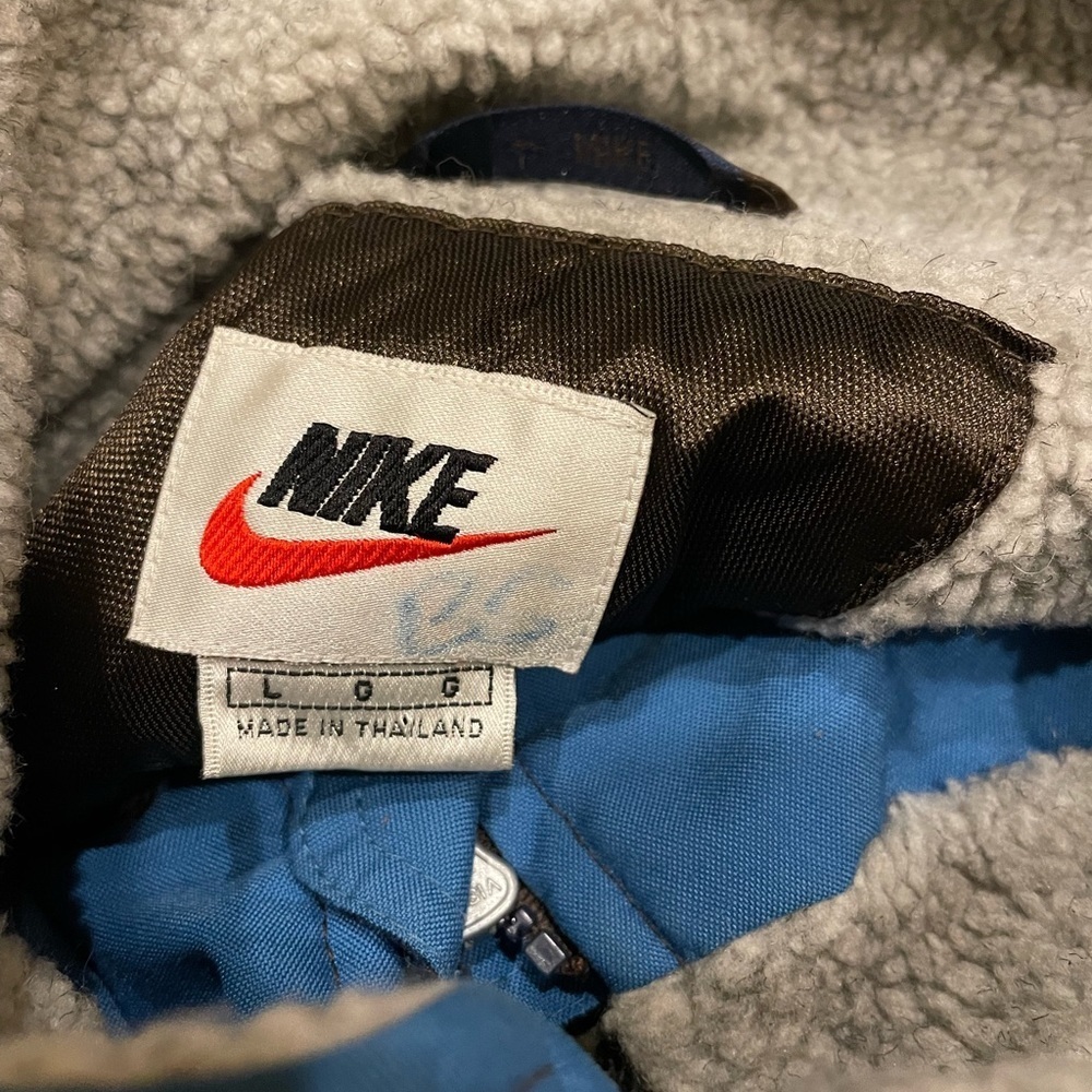 Vintage 90s Nike Sherpa Lined Jacket SIZE:L - Picture 5 of 5